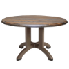 Atlanta 42” Round Pedestal Table with Umbrella Hole