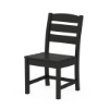 POLYWOOD Lakeside recycled plastic dining chair in Black for commercial patios and outdoor dining