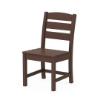 POLYWOOD Lakeside recycled plastic dining chair in Mahogany for commercial outdoor seating