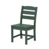 POLYWOOD Lakeside recycled plastic dining chair in Green for commercial patios and poolside dining