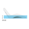 Forma in-pool chaise lounge shown at the recommended 9-inch water depth