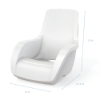 Forma commercial in-pool chair measuring 31 inches high, 31 inches wide, and 37.4 inches long