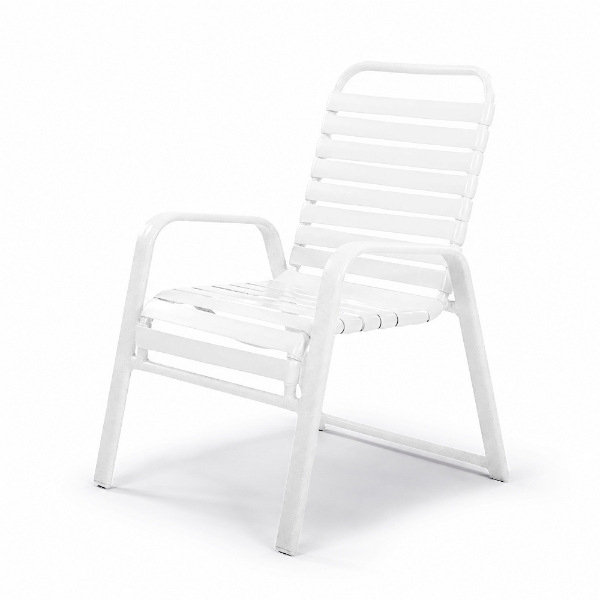Resort Vinyl Strap Patio Dining Chair