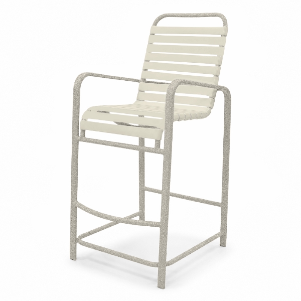 Resort Vinyl Strap Patio Bar Stool