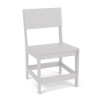 White Leisure MGP solid style patio dining chair for commercial outdoor dining
