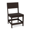 Leisure MGP solid style commercial patio dining chair in Northeastern Walnut