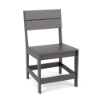 Grey Leisure MGP slat style commercial outdoor dining chair