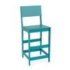 Leisure MGP Solid Style commercial patio bar chair in Aruba Marine Grade Polymer