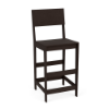 Northeastern Walnut Leisure MGP Solid Style commercial outdoor patio bar chair