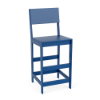 Royal Blue Leisure MGP Solid Style commercial patio bar chair with solid MGP construction