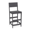 Susquehanna Grey Leisure MGP Solid Style bar-height chair for commercial outdoor patios