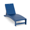Royal Blue Leisure MGP Solid Style adjustable chaise lounge for commercial poolside seating
