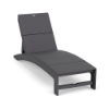 Susquehanna Grey Leisure MGP Solid Style outdoor chaise lounge with adjustable back