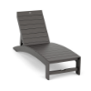 Grey Leisure MGP adjustable poolside chaise lounge with open slat design