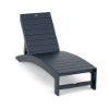 Navy Leisure MGP Slat Style patio chaise lounge for commercial outdoor pool areas