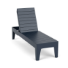Navy Leisure MGP Flat Slat Style chaise lounge for hotel, resort, and commercial poolside seating