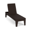 Northeastern Walnut Leisure MGP Flat Slat Style adjustable commercial patio chaise lounge
