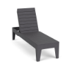 Susquehanna Grey Leisure MGP Flat Slat Style outdoor chaise lounge for commercial pool decks
