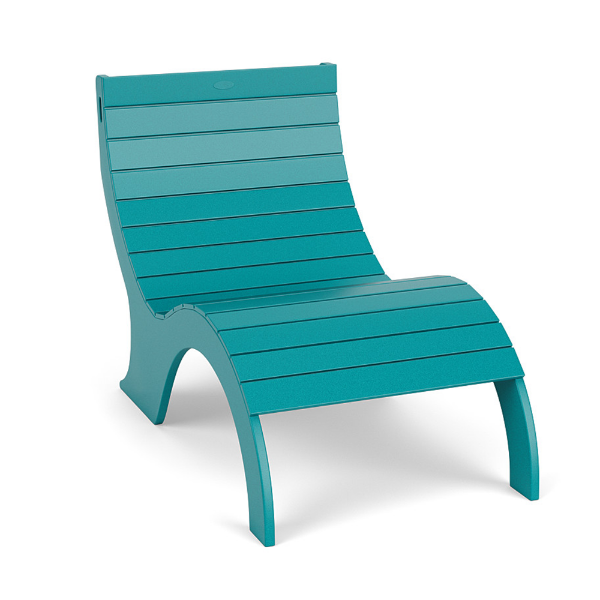 Aruba Aqua MGP 9–15 inch ledge in-pool sand chair with curved slatted seat and back