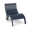 Navy Aqua MGP 9–15 inch ledge in-pool sand chair with Marine Grade Polymer slatted construction