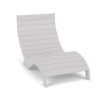 White Aqua MGP 0–9 inch ledge in-pool sand chair with curved slatted seat for shallow water use