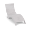 White Aqua MGP 9–15 inch ledge in-pool chaise lounge shown from front