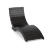 Black Aqua MGP in-pool chaise lounge featuring a curved Marine Grade Polymer design for shallow-water relaxation