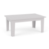 26 x 46 marine grade polymer rectangular commercial patio coffee table in White finish