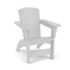 Leisure MGP Classic commercial patio Adirondack chair in White marine grade polymer finish