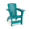 Leisure MGP Classic commercial patio Adirondack chair in Aruba marine grade polymer finish