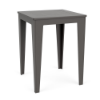 30-inch Leisure MGP square commercial patio bar table in Grey marine grade polymer finish