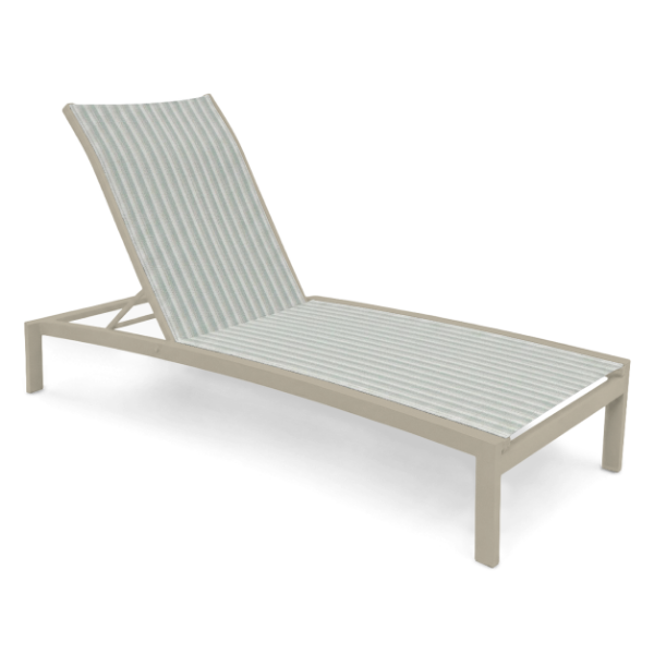 MC-150 - Micamy Sling Chaise Lounge with Commercial Aluminum Frame