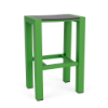Lime Green Outdoor Bar Stool with Black Seat
