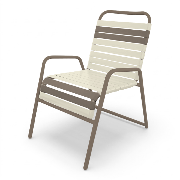 Classic Vinyl Strap Dining Chair