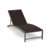 Urban Loft MGP commercial chaise lounge with Textured Espresso aluminum frame, Northeastern Walnut slatted MGP surface, and adjustable back