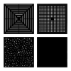 Coastal oval aluminum patio dining table top options showing slat, cube, bubble, and solid surface designs