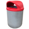 Trash Can with Two-Way Dome Top